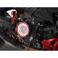 DBK Special Parts (Ducabike) EVO LED Clear Wet Clutch Cover for the Ducati 890 V2 Engine (2025+)